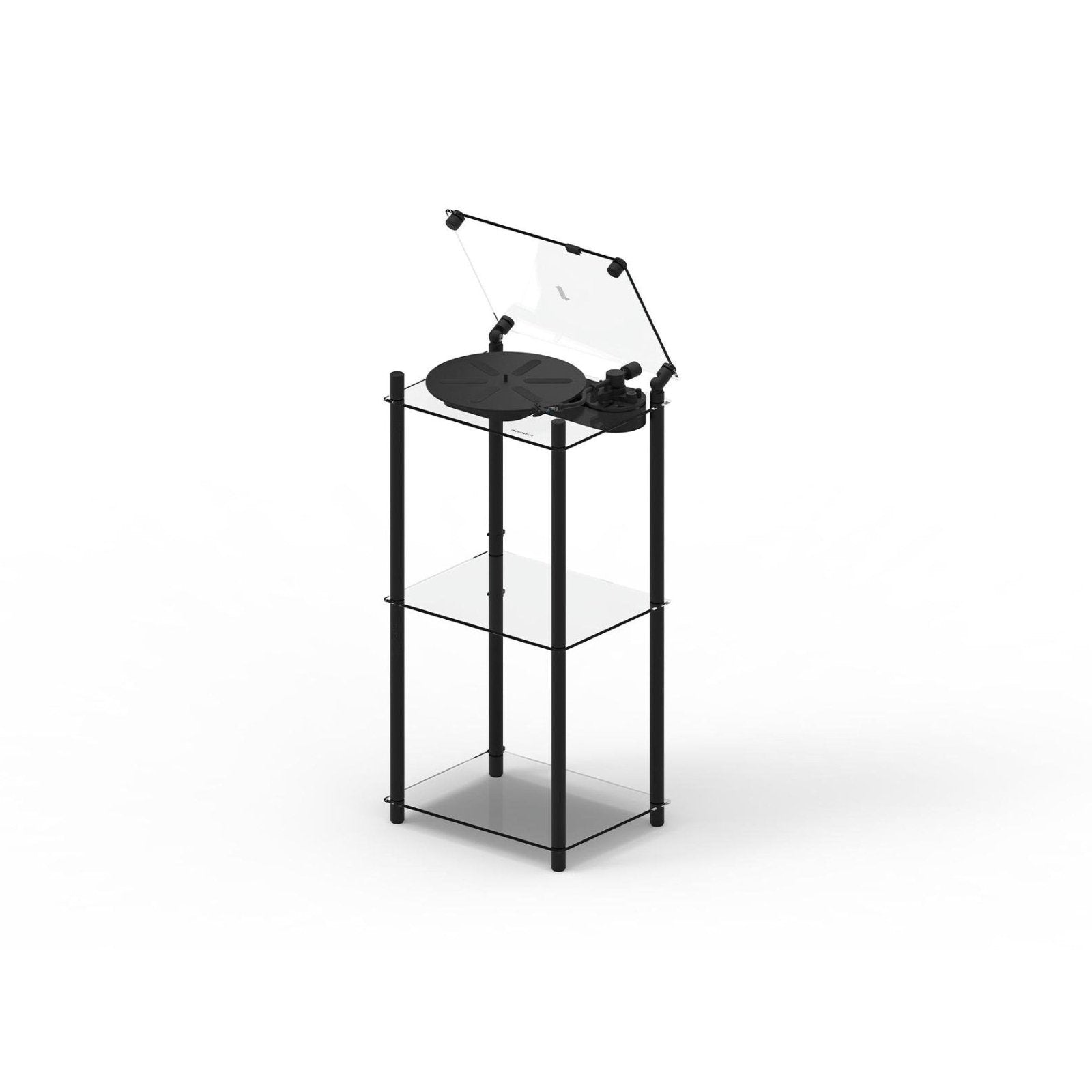 Transparent - Transparent Turntable Stand - Black – industrialkonzept