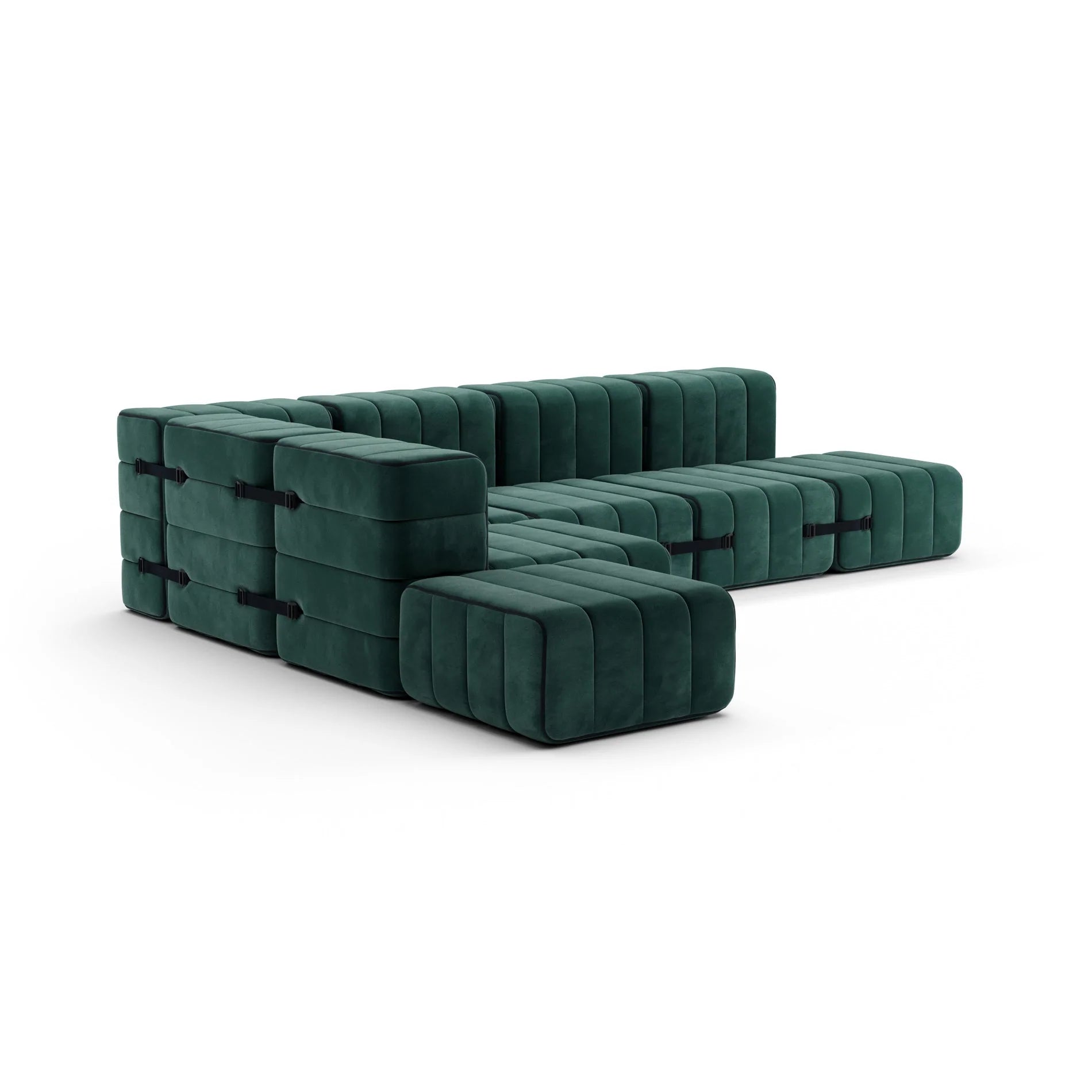 Modulares Sofa-System Curt - Barcelona Serpentine Sofas von Ambivalenz