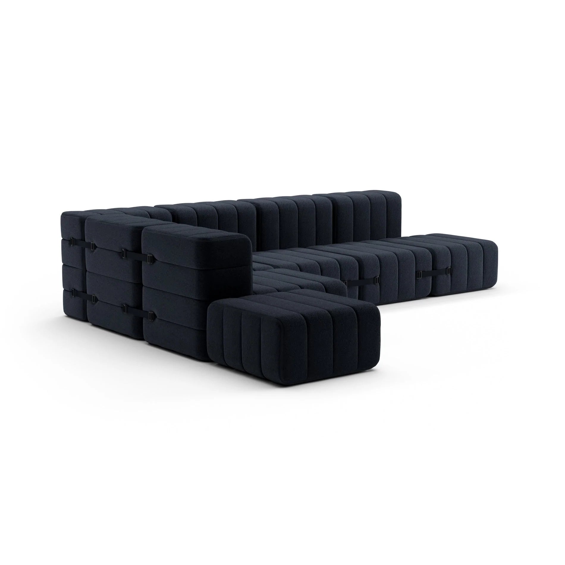Modulares Sofa-System Curt - Jet Dunkelgrau Sofas von Ambivalenz
