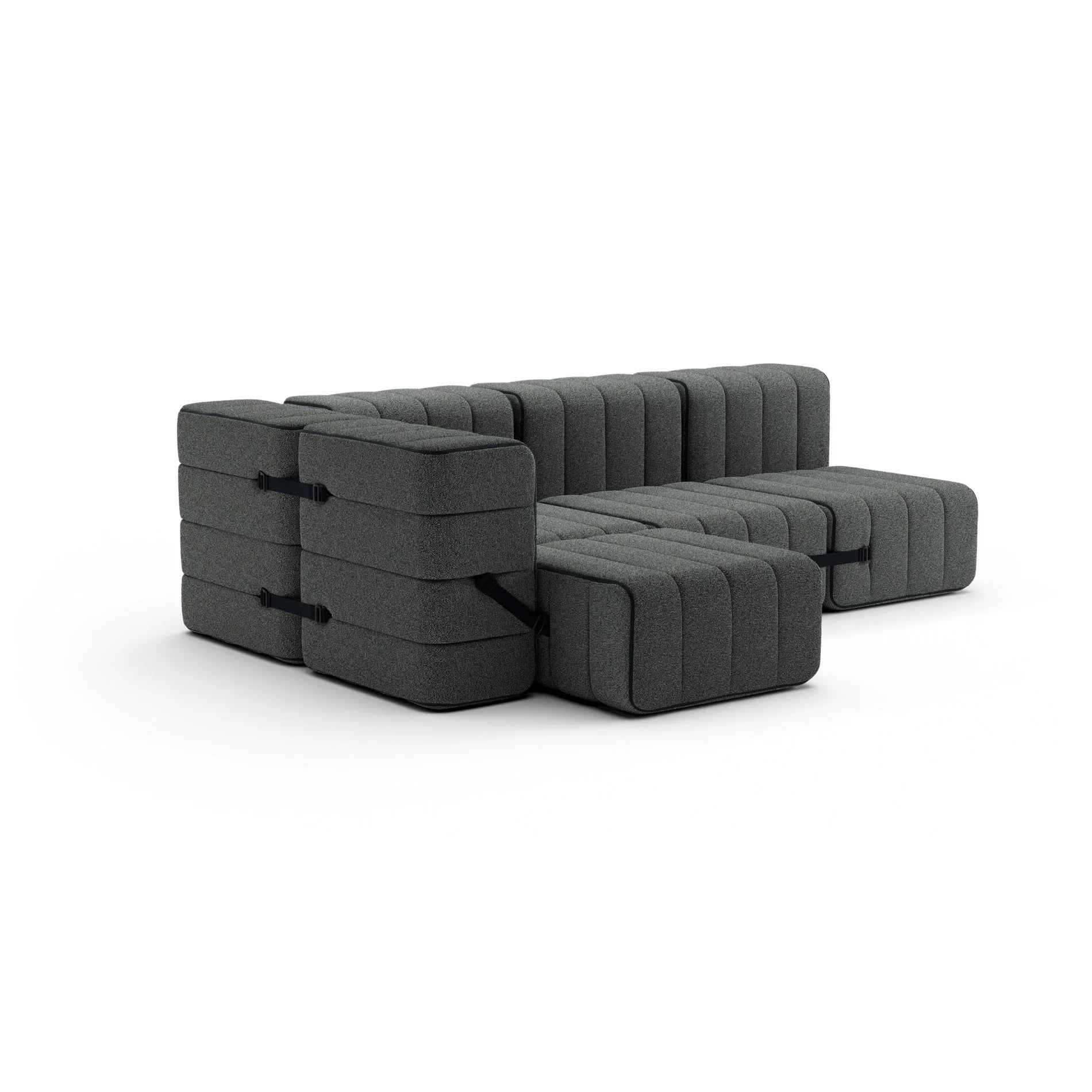 Modulares Sofa-System Curt - Sera Gravel Sofas von Ambivalenz