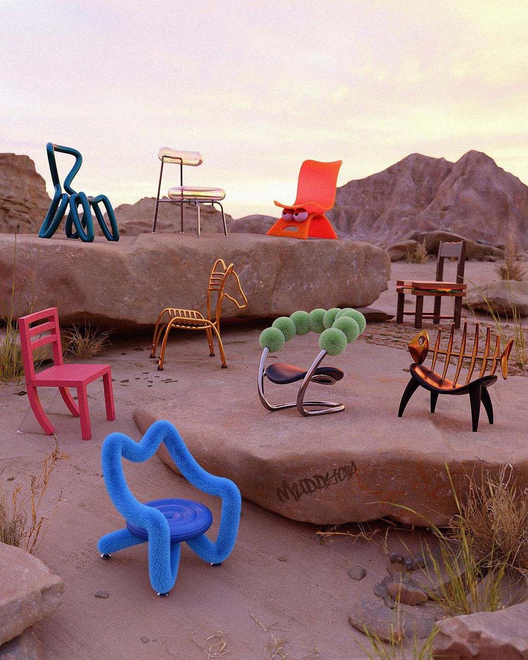 Objekte, die Fragen aufwerfen: Muddycap's Stühle - industrial Konzept Store