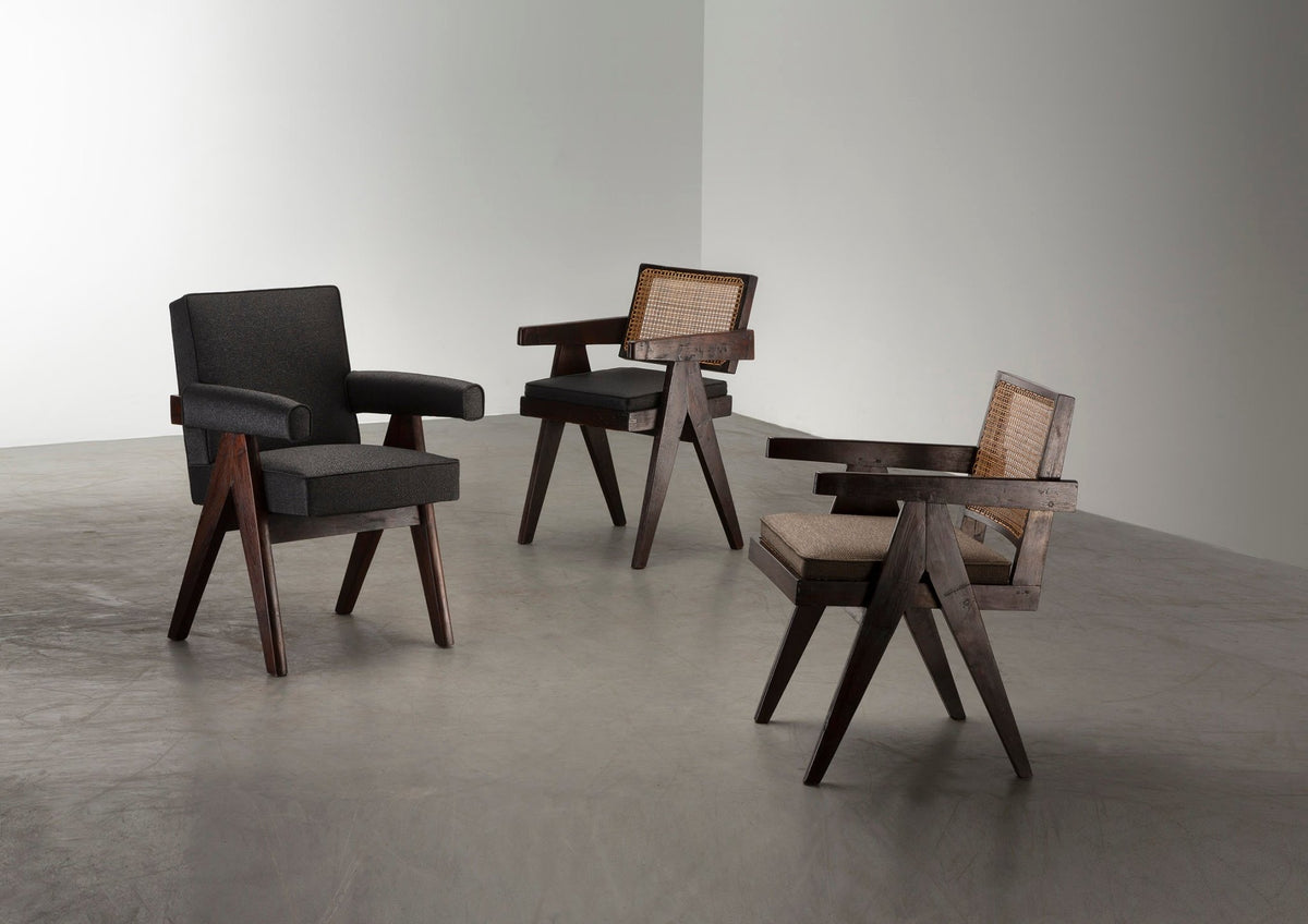Timeless elegance: Chandigarh Office Cane Chair by Pierre Jeanneret