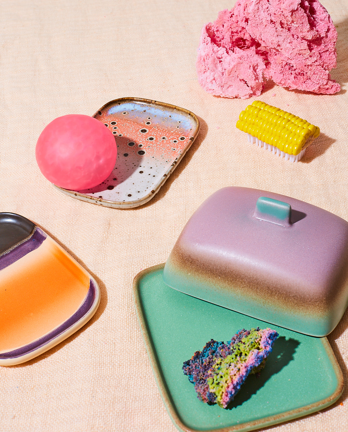70s Ceramics – Kleine Tabletts, Atlas (2-Set) – HKLIVING – Ansicht 9