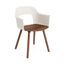 Off White with Lacquered Walnut