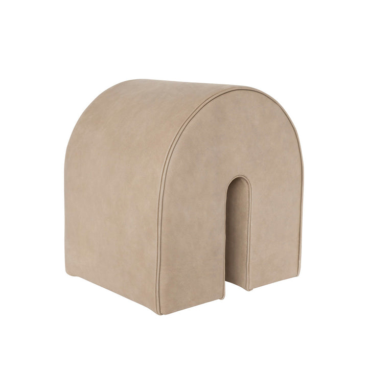 Curved Pouf Light Brown – Kristina Dam Studio