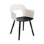 Off White with Black Lacquered Oak