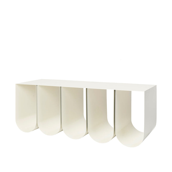 Curved Bench Beige – Kristina Dam Studio