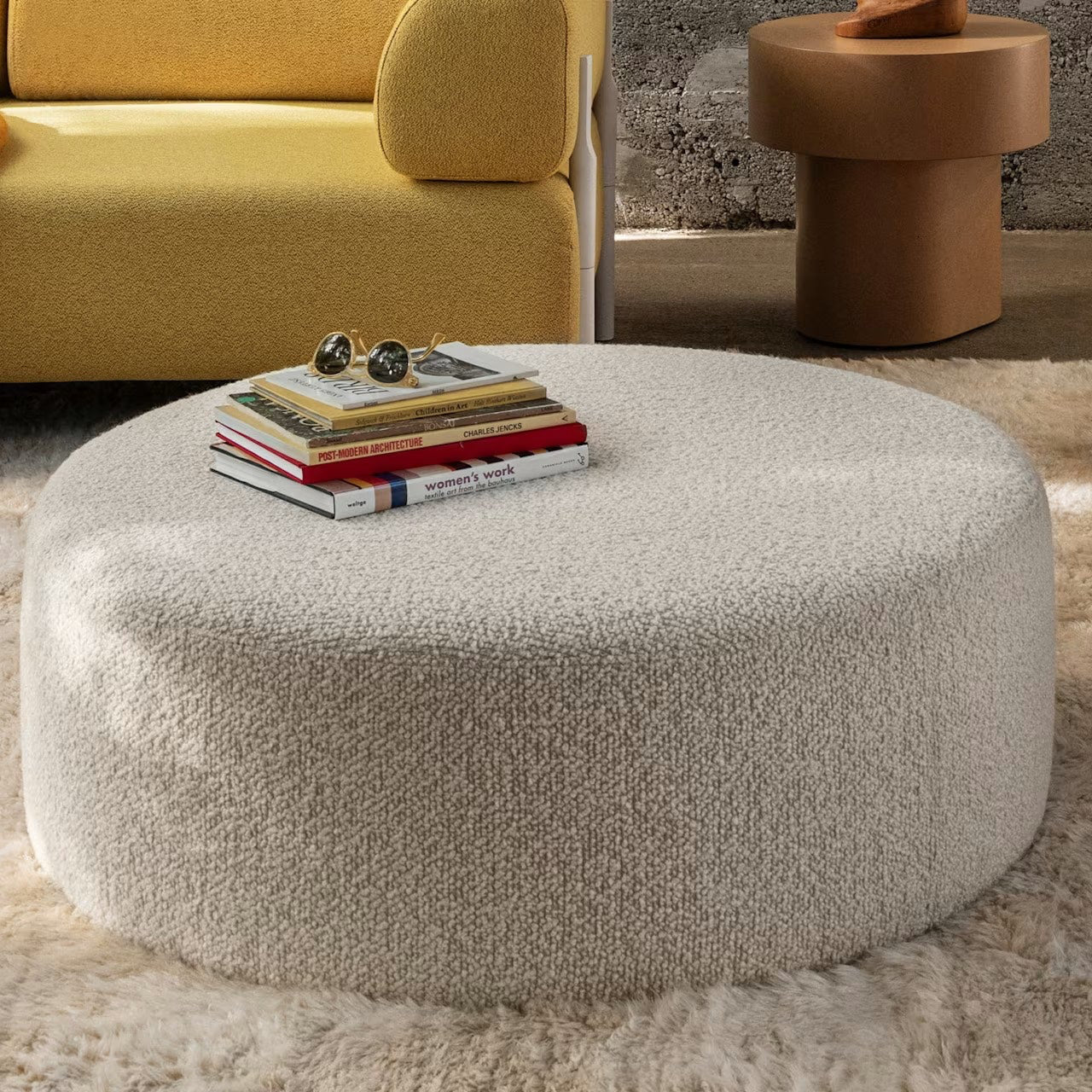 bon pouf round large