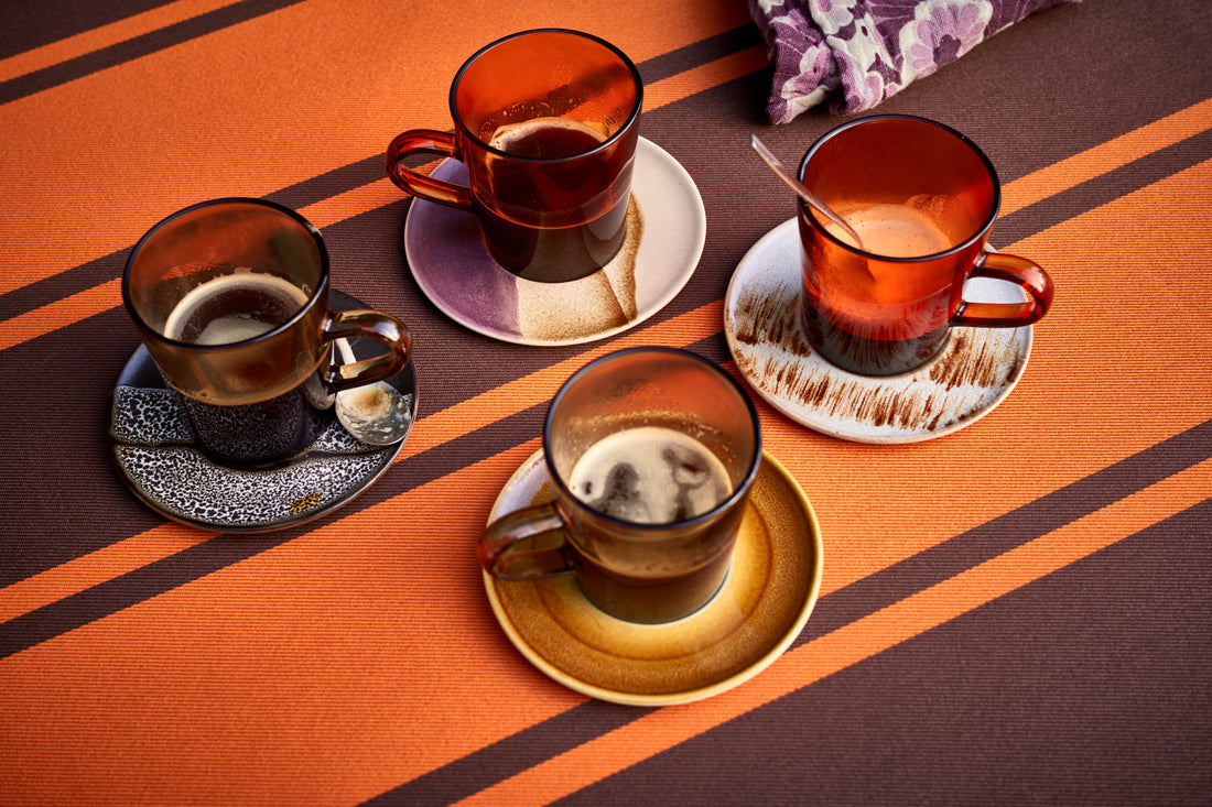 70s Ceramics – Saucers, Big Sur (set of 4)