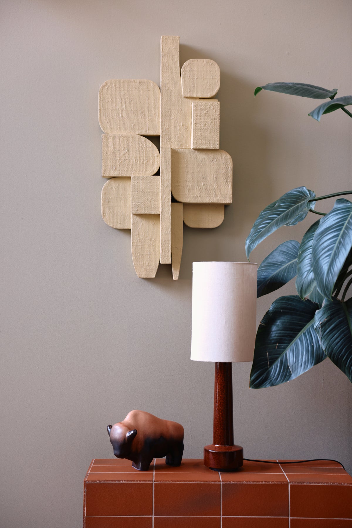 Linen Zylinder-Lampenschirm – HKLIVING – Ansicht 6