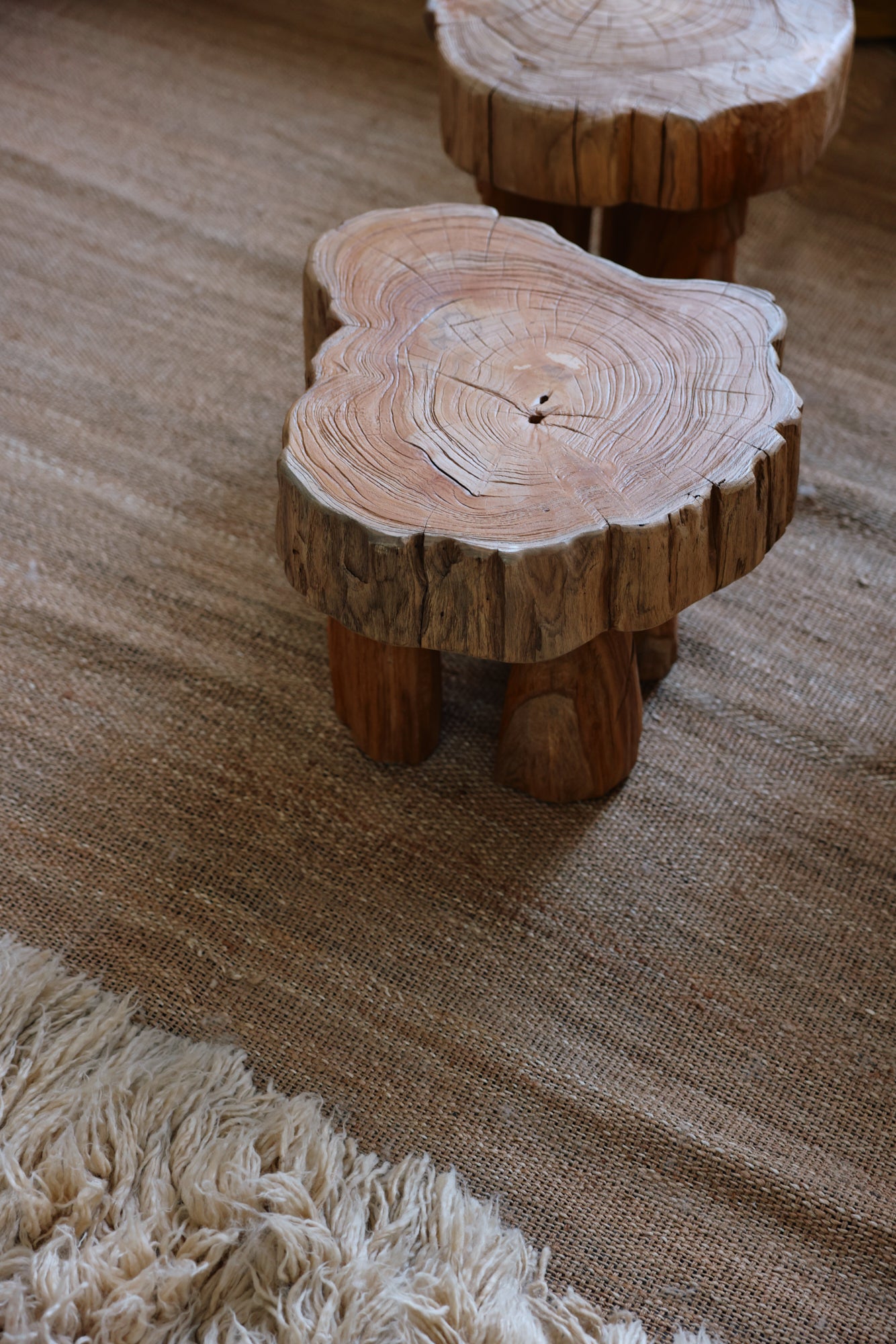 Log Wooden Stool