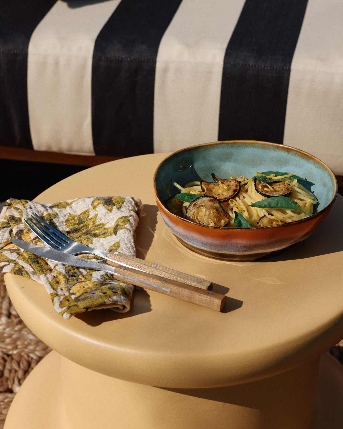 70s Ceramics – Pasta Bowls, Golden hour (2-Set)