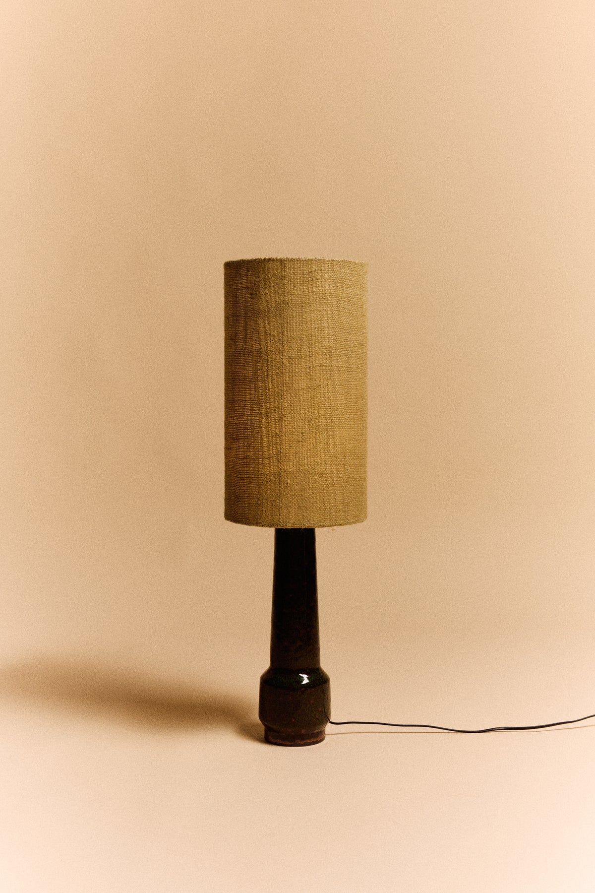Jute Zylinder-Lampenschirm – HKLIVING – Ansicht 2