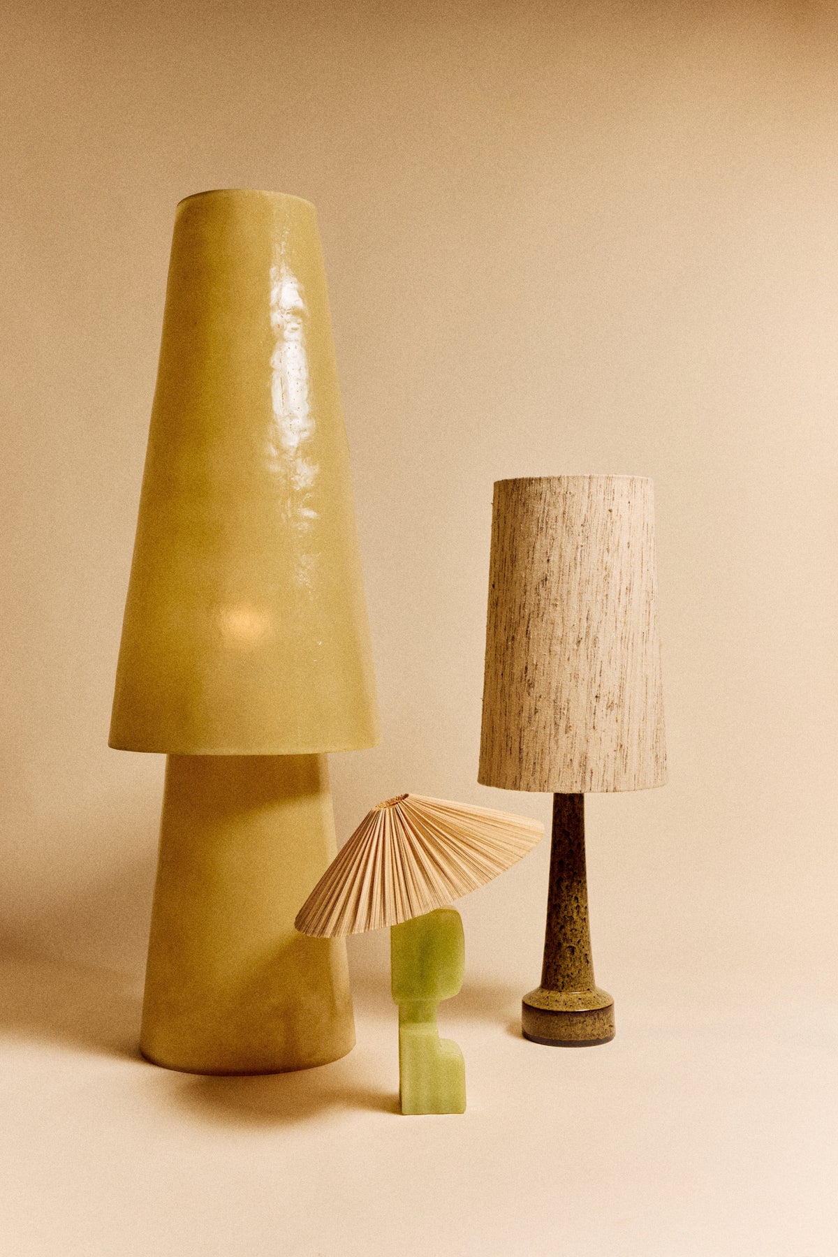 Glassfibre Stehleuchte, Soft Green – HKLIVING – Ansicht 6