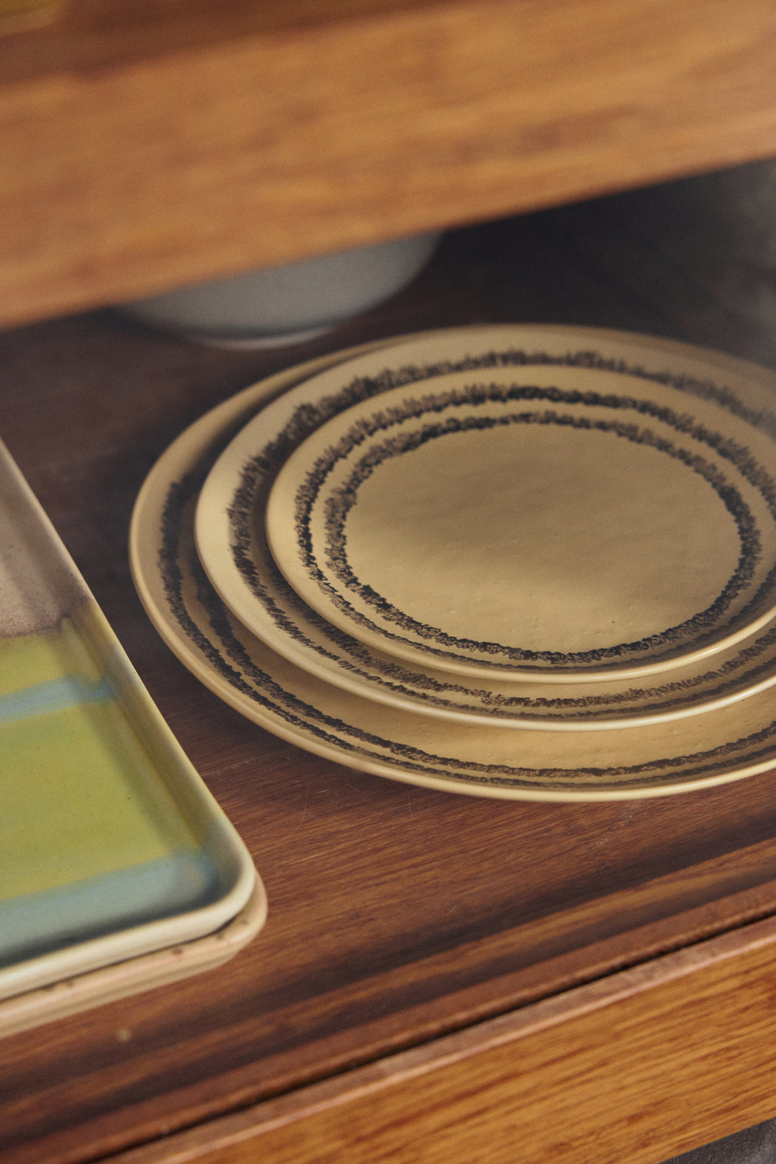 70s Ceramics – Dinner Plates, Vanilla (set of 2)