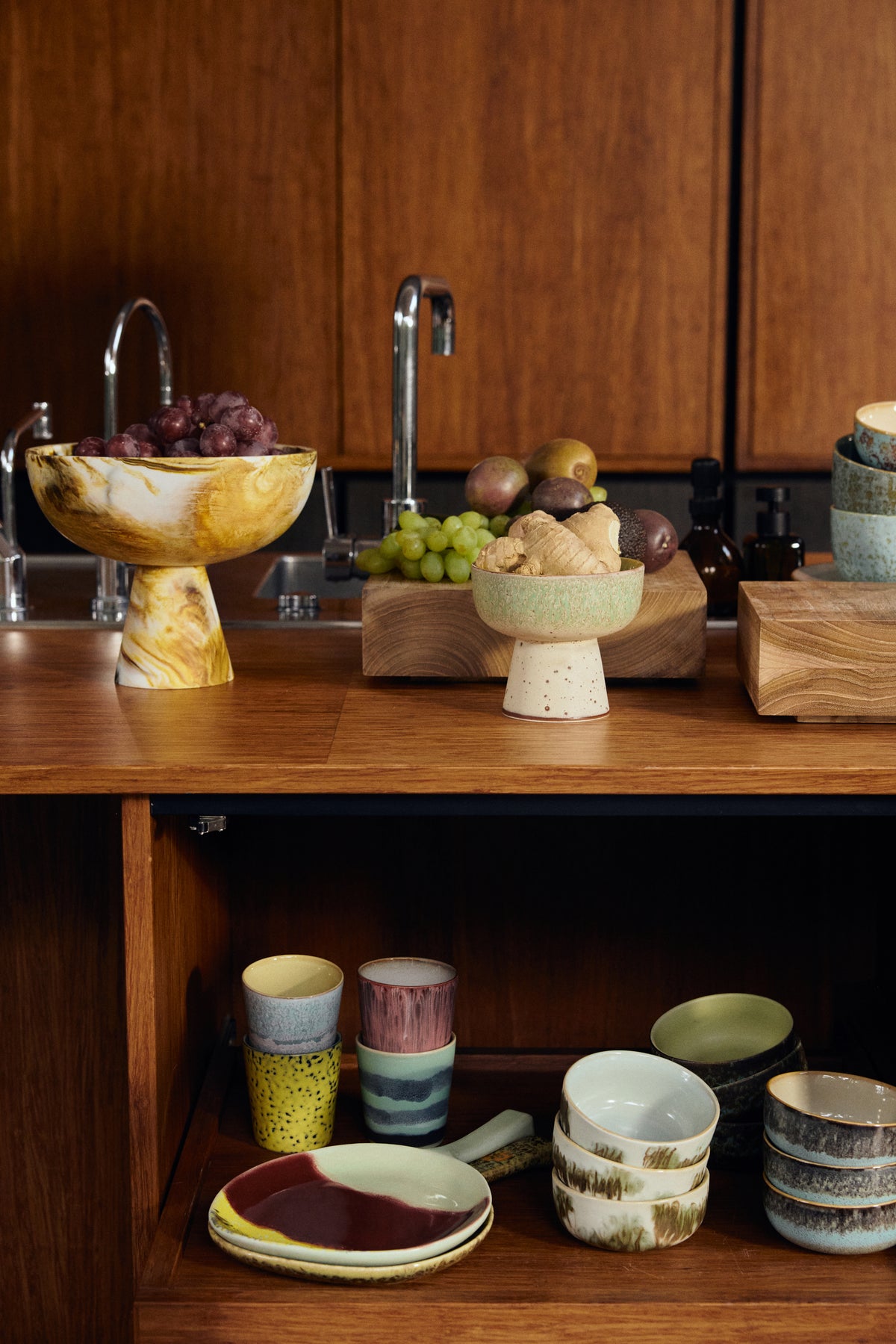 70s Ceramics – Kaffeetassen, Artistic (4-Set) – HKLIVING – Ansicht 4
