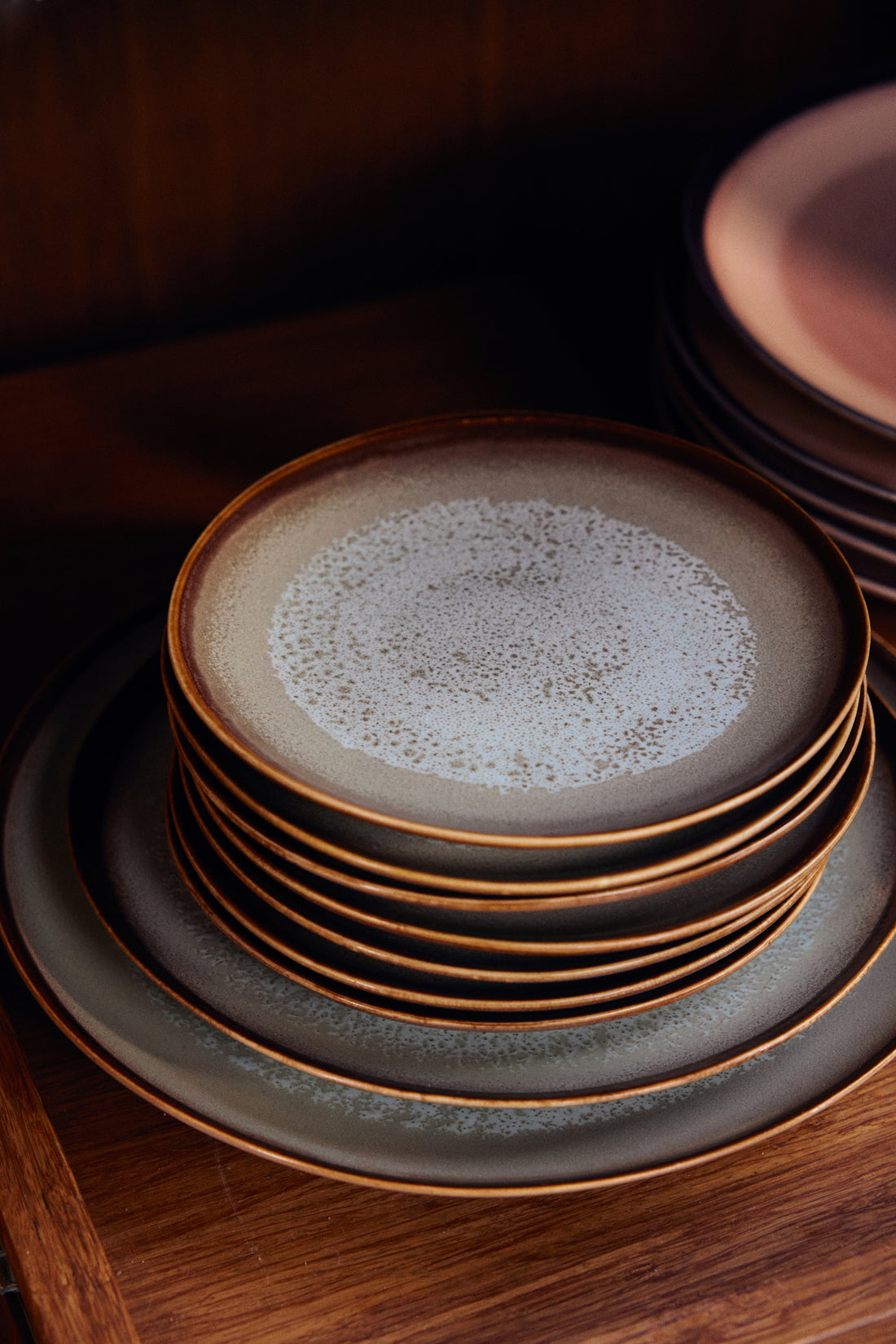 70s Ceramics – Dessert Plates, Contrast (set of 2)