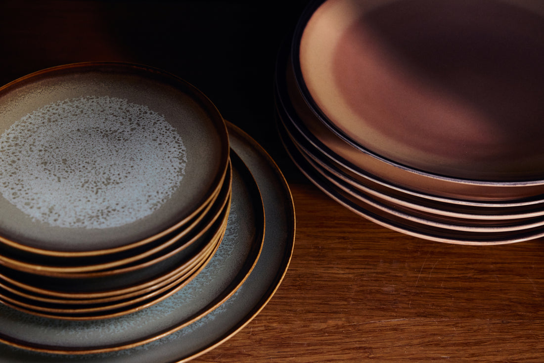 70s Ceramics – Side Plates, Contrast (set of 2)