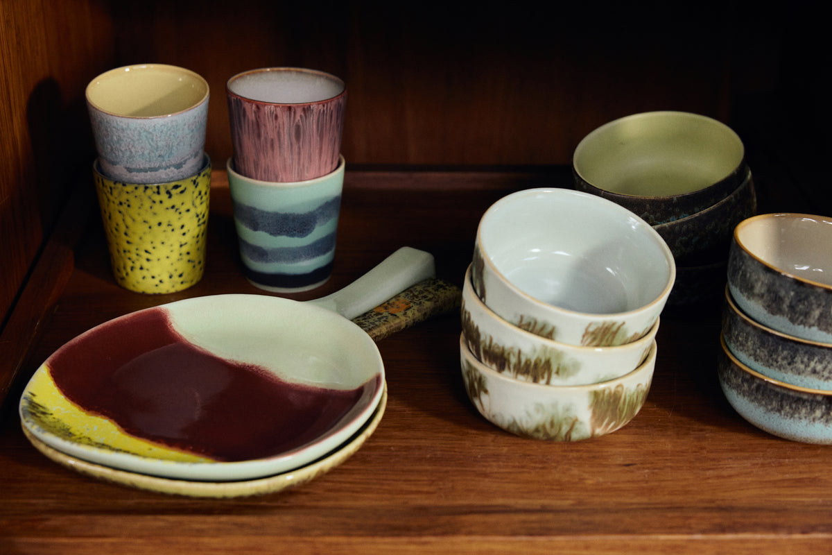 70s Ceramics – Servierplatte, Cherry – HKLIVING – Ansicht 5
