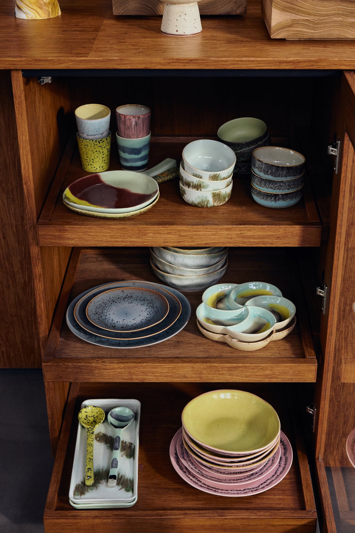 70s Ceramics – Side Plates, Mineral (set of 2) – HKLIVING – view 4