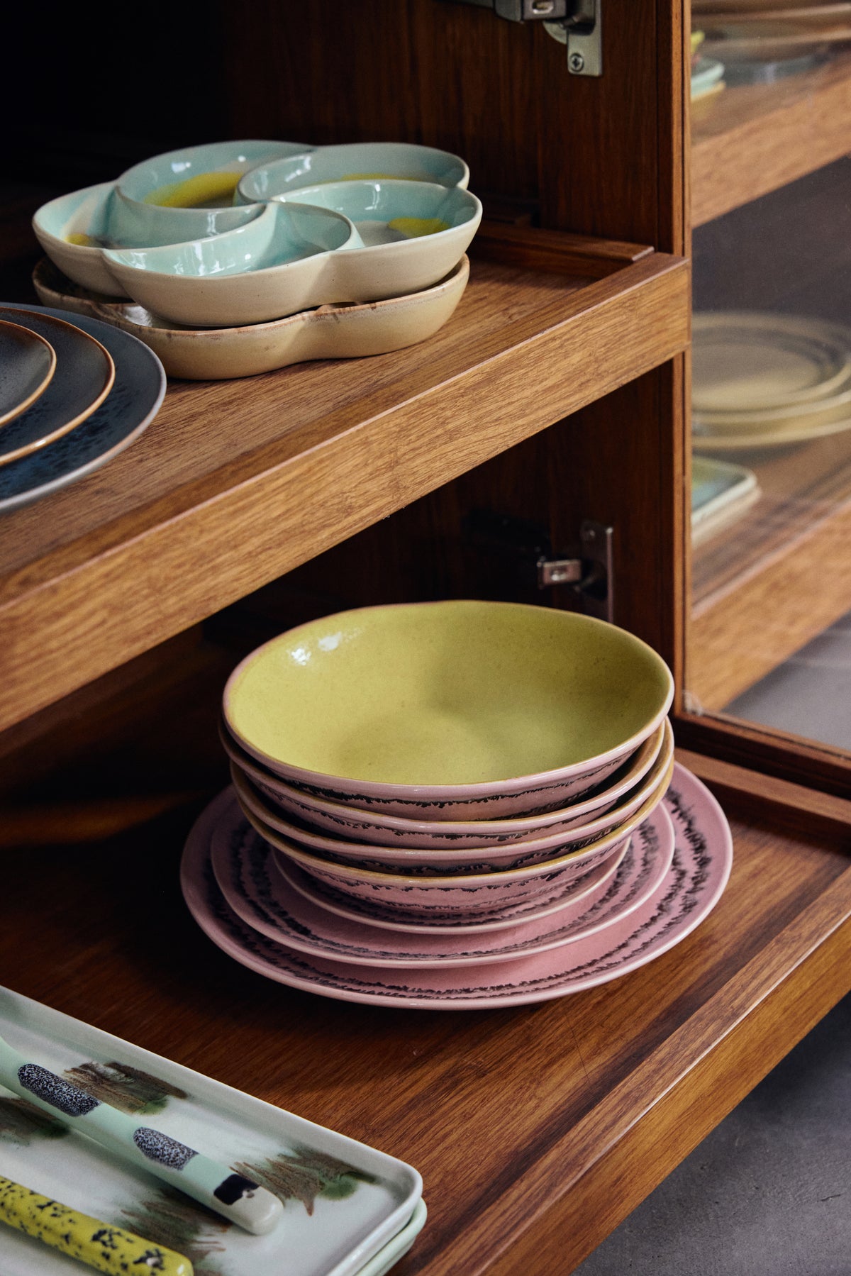 70s Ceramics – Speiseteller, Bubble (2-Set) – HKLIVING – Ansicht 2