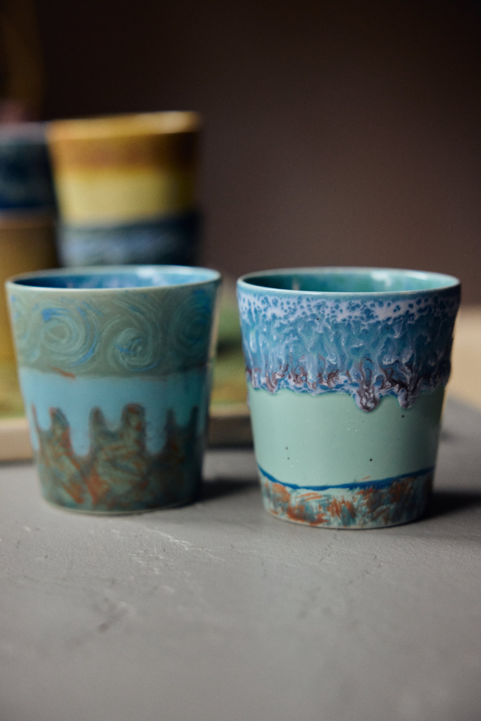 70s Ceramics: Van Gogh Coffee Mugs, Self Portrait (2er Set)