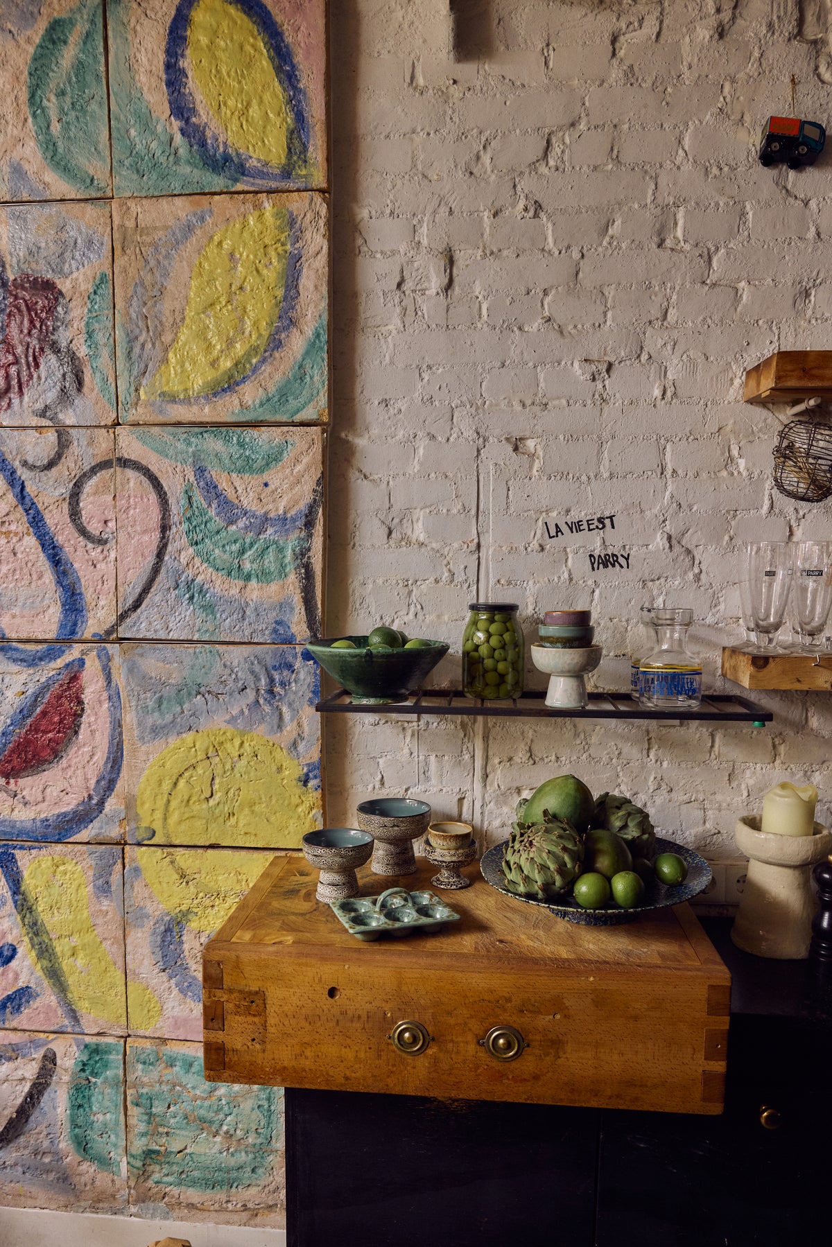 70s Ceramics – Tapasschale mit Fuß L, Brew – HKLIVING – Ansicht 4