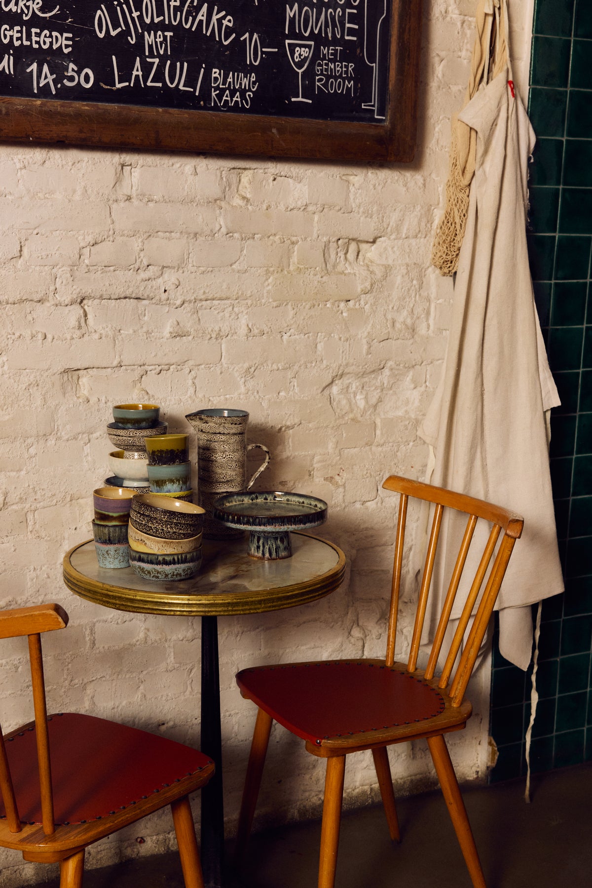 70s Ceramics – Fußschale, Birthstone – HKLIVING – Ansicht 3