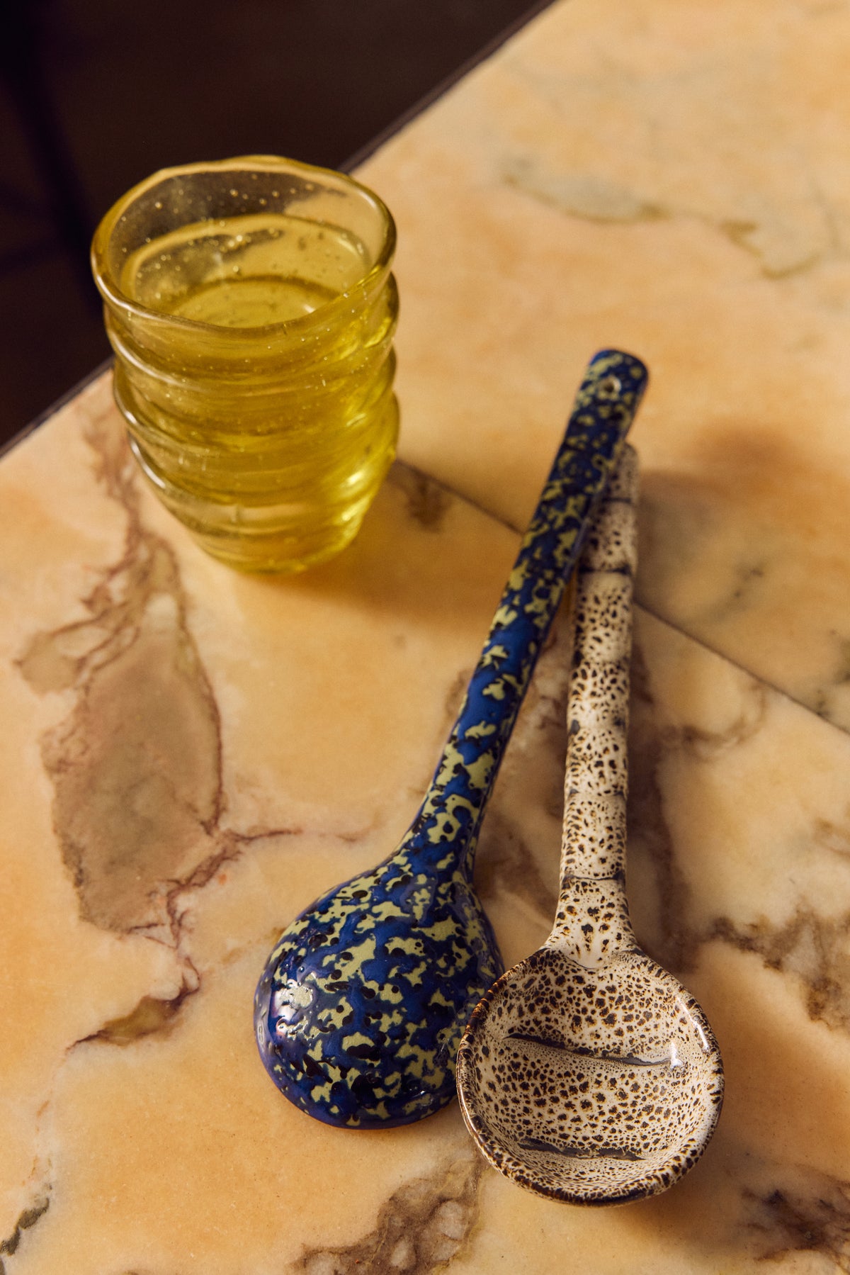 70s Ceramics – Serving Spoons, Blues (set of 2) – HKLIVING – view 2