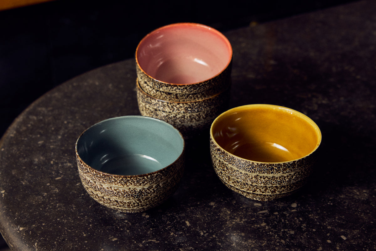 70s Ceramics – Nudelschalen, Brew Variation (4-Set) – HKLIVING – Ansicht 2