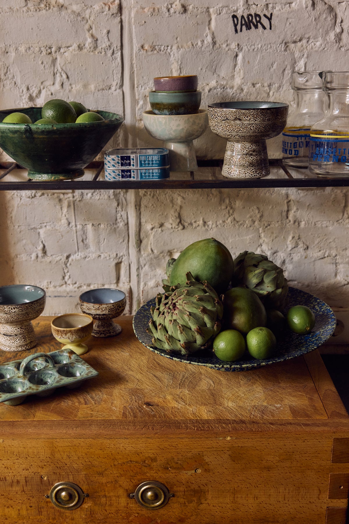 70s Ceramics – Tapasschale mit Fuß L, Brew – HKLIVING – Ansicht 3