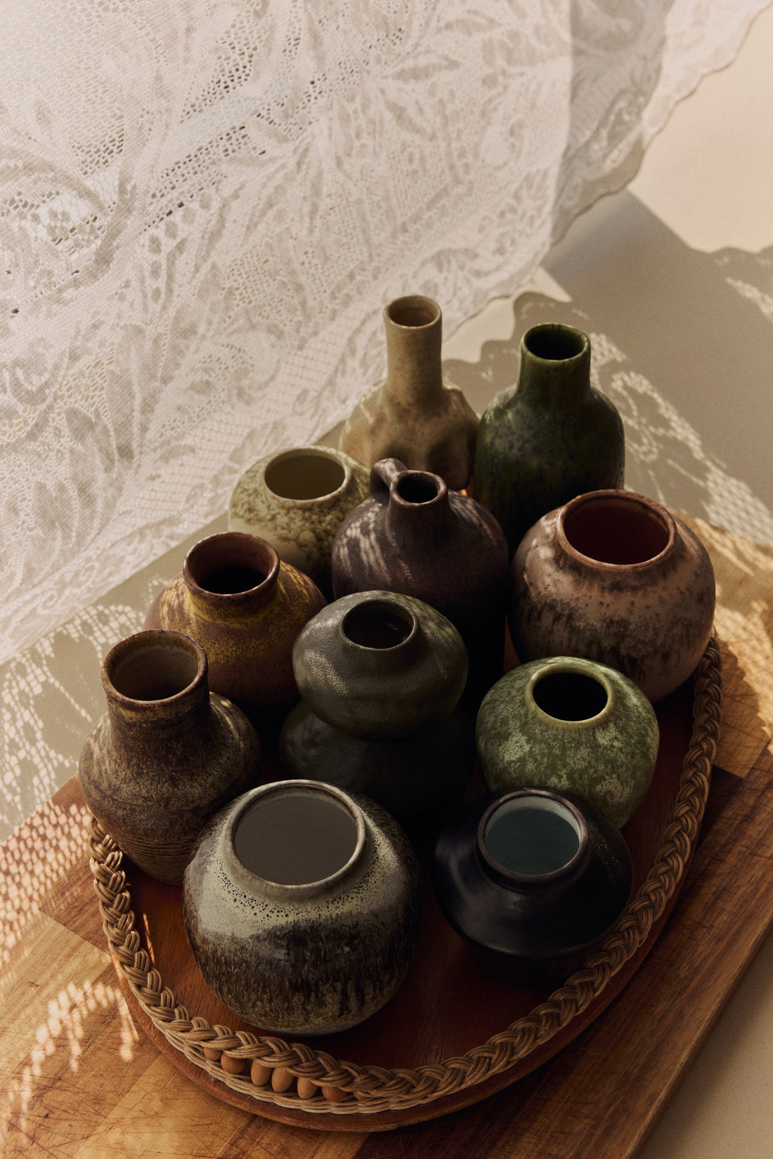 70s Ceramics – Small Vases, Canyon (set of 4)