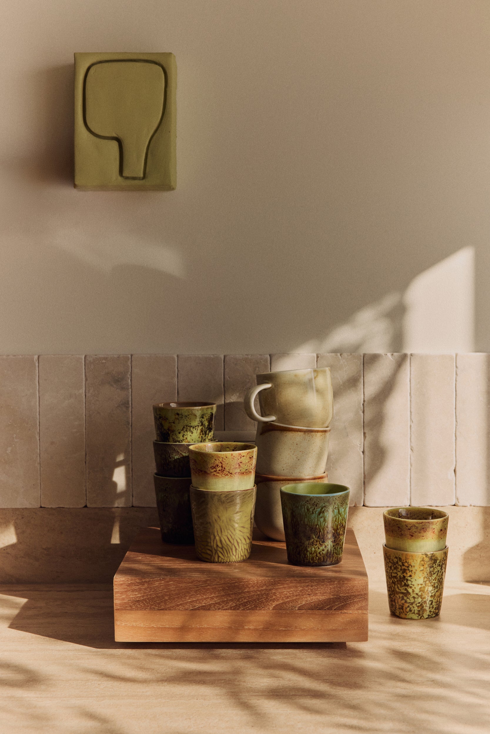 70s Ceramics: Van Gogh Coffee Mugs, Sunflowers (2er Set)