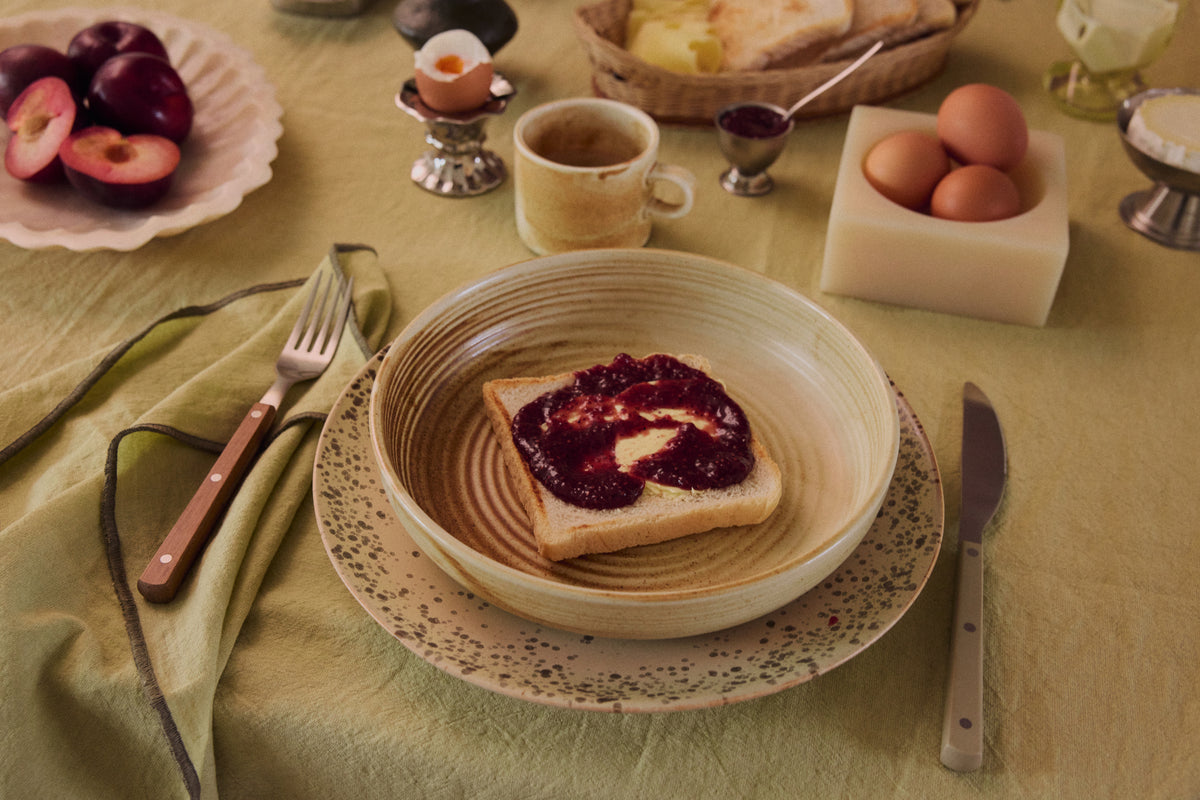 70s Ceramics – Speiseteller, Grit (2-Set) – HKLIVING – Ansicht 5