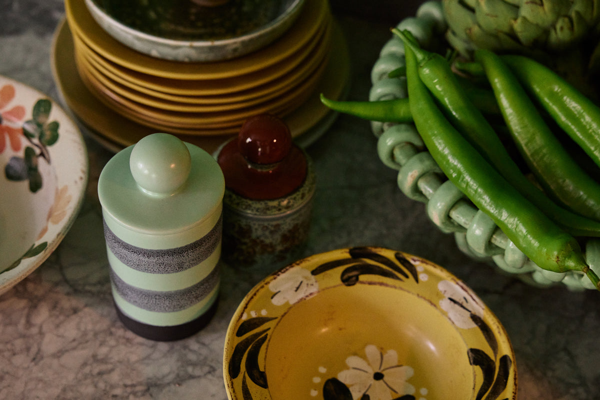 70s Ceramics – Mittlere Vorratsdose, River – HKLIVING – Ansicht 6