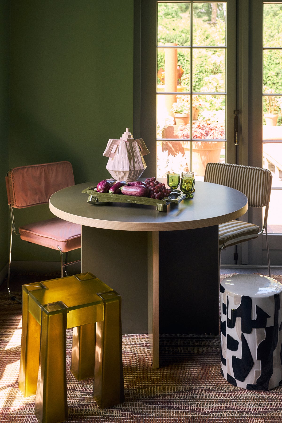 Keramik-Beistelltisch, Black Ink – HKLIVING – Ansicht 6
