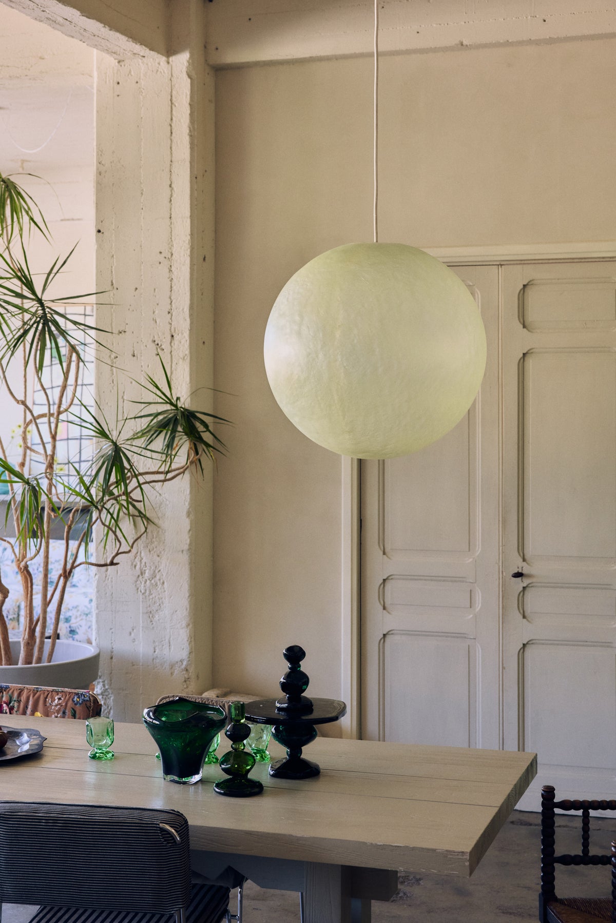 Glassfibre Pendelleuchte – HKLIVING – Ansicht 2