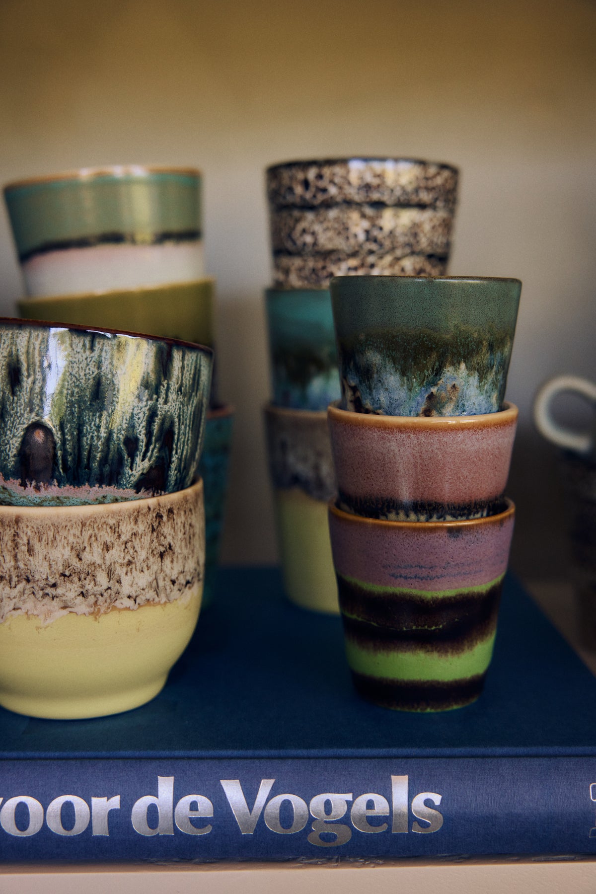 70s Ceramics – Ristretto Mugs, Nostalgia (set of 4) – HKLIVING – view 2