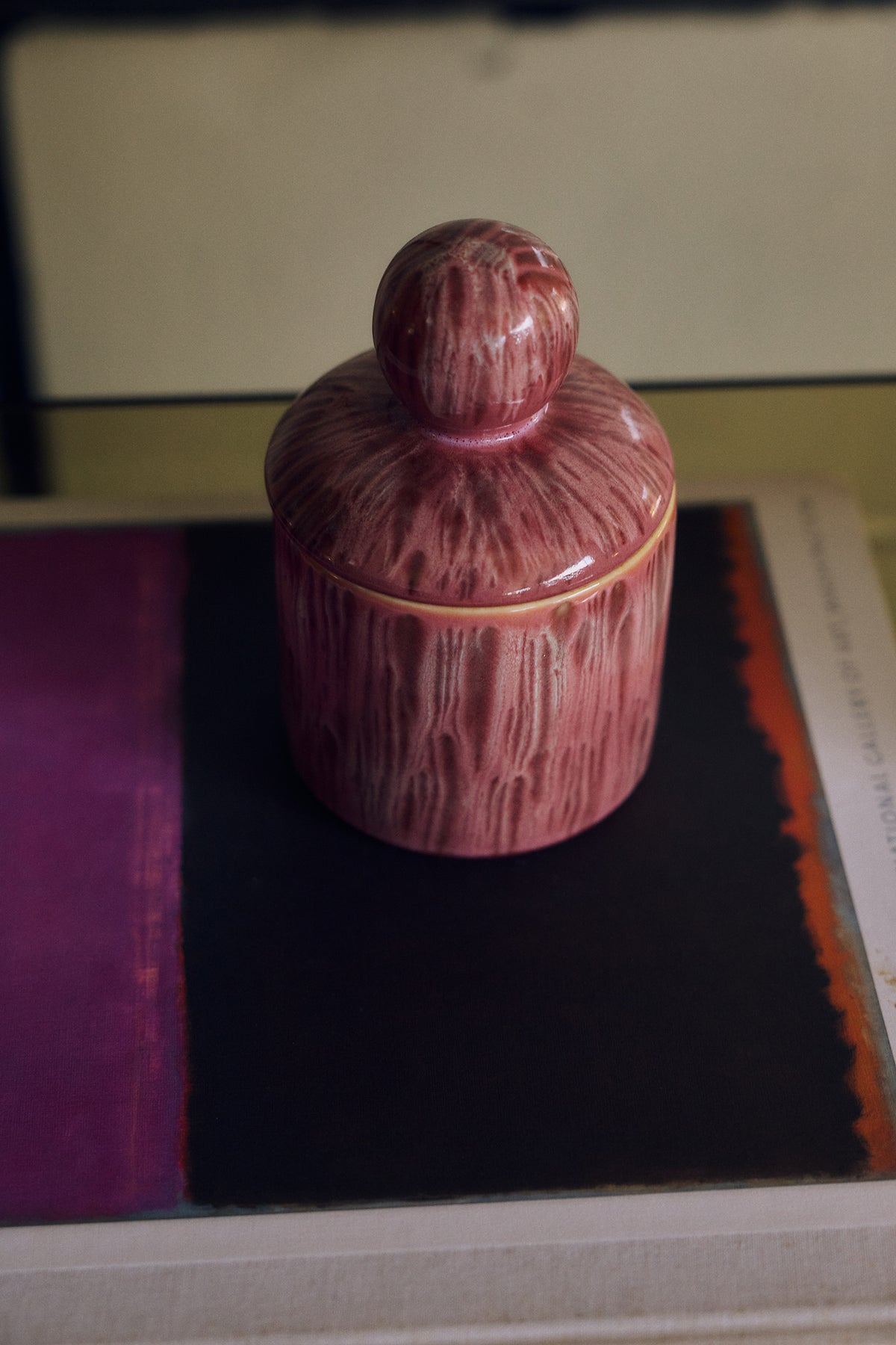 70s Ceramics – Kleine Vorratsdose, Rhubarb – HKLIVING – Ansicht 2