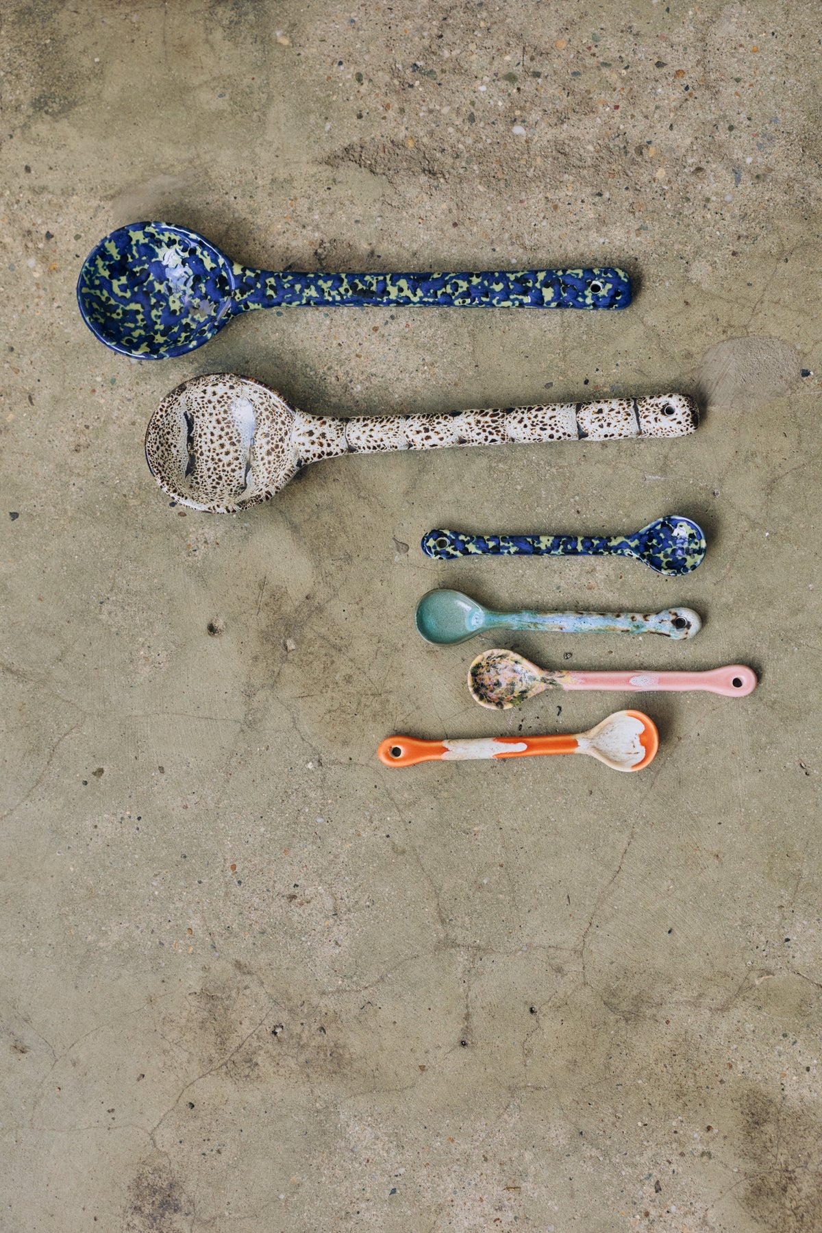 70s Ceramics – Löffel M, Joy (4-Set) – HKLIVING – Ansicht 2