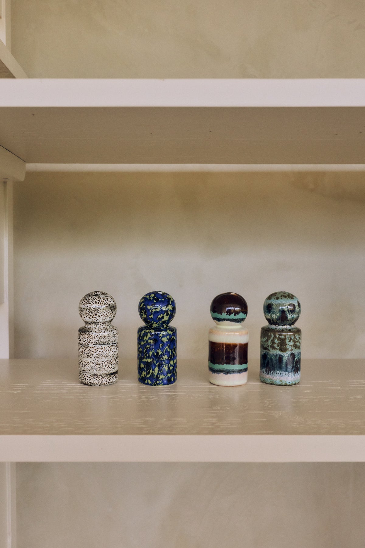 70s Ceramics – Salt & Pepper Jars, Grain – HKLIVING – view 3