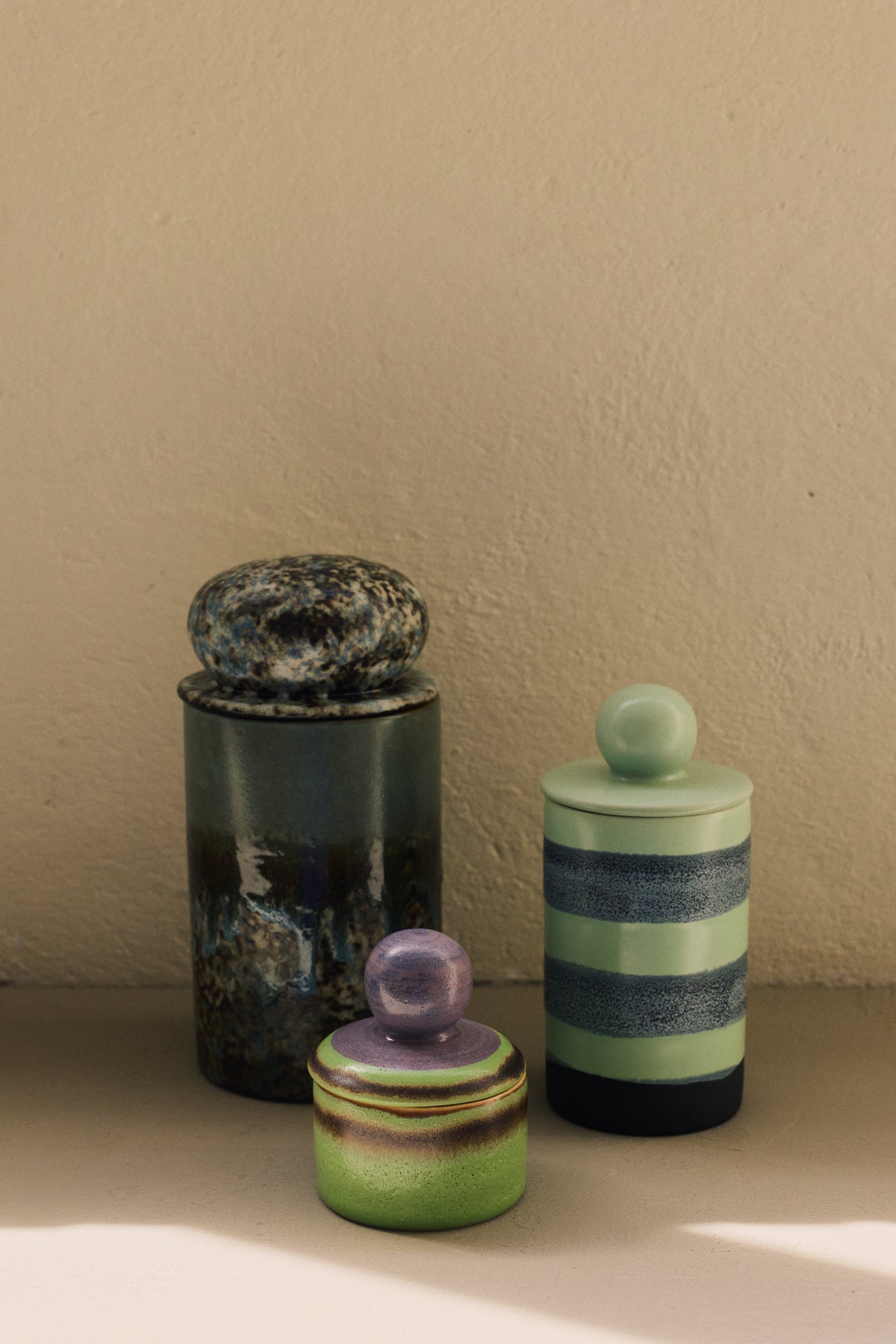 70s Ceramics – Mittlere Vorratsdose, River – HKLIVING – Ansicht 2