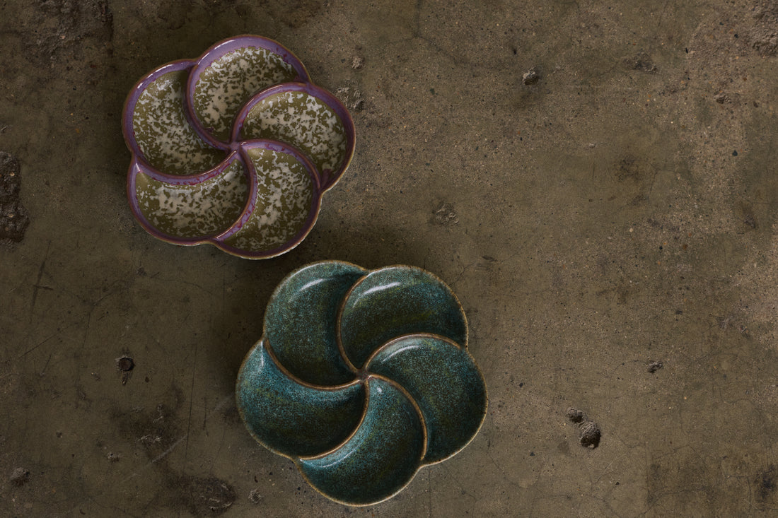 70s Ceramics – Snack Tray, Deepsea