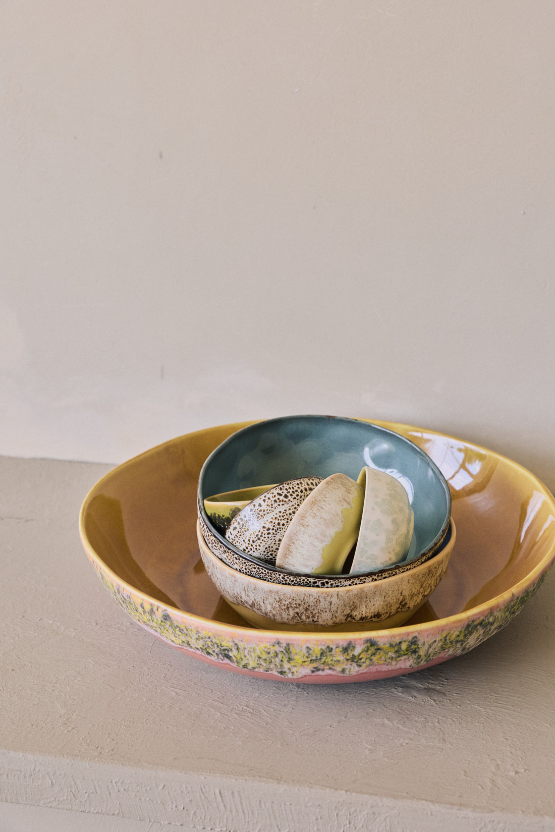 70s Ceramics – XS Bowls, Caramelized (set of 4)