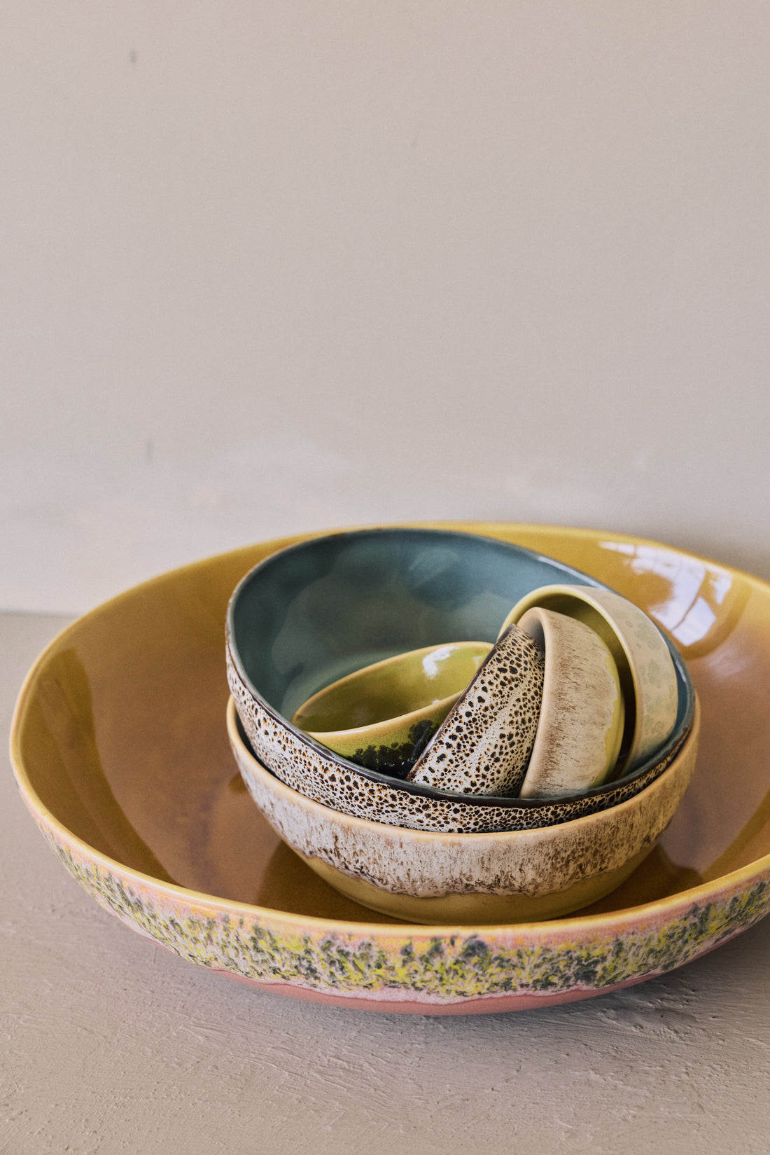 70s Ceramics – Pasta Bowls, Brew (set of 2)