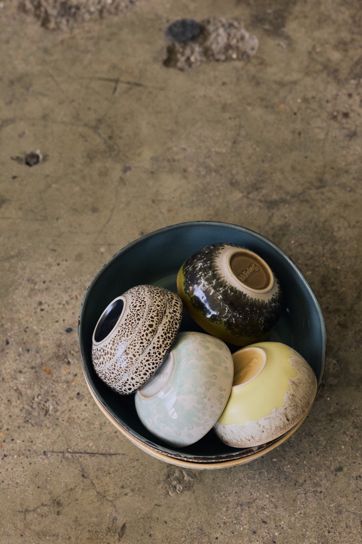 70s Ceramics – XS-Schalen, Caramelized (4-Set) – HKLIVING – Ansicht 5
