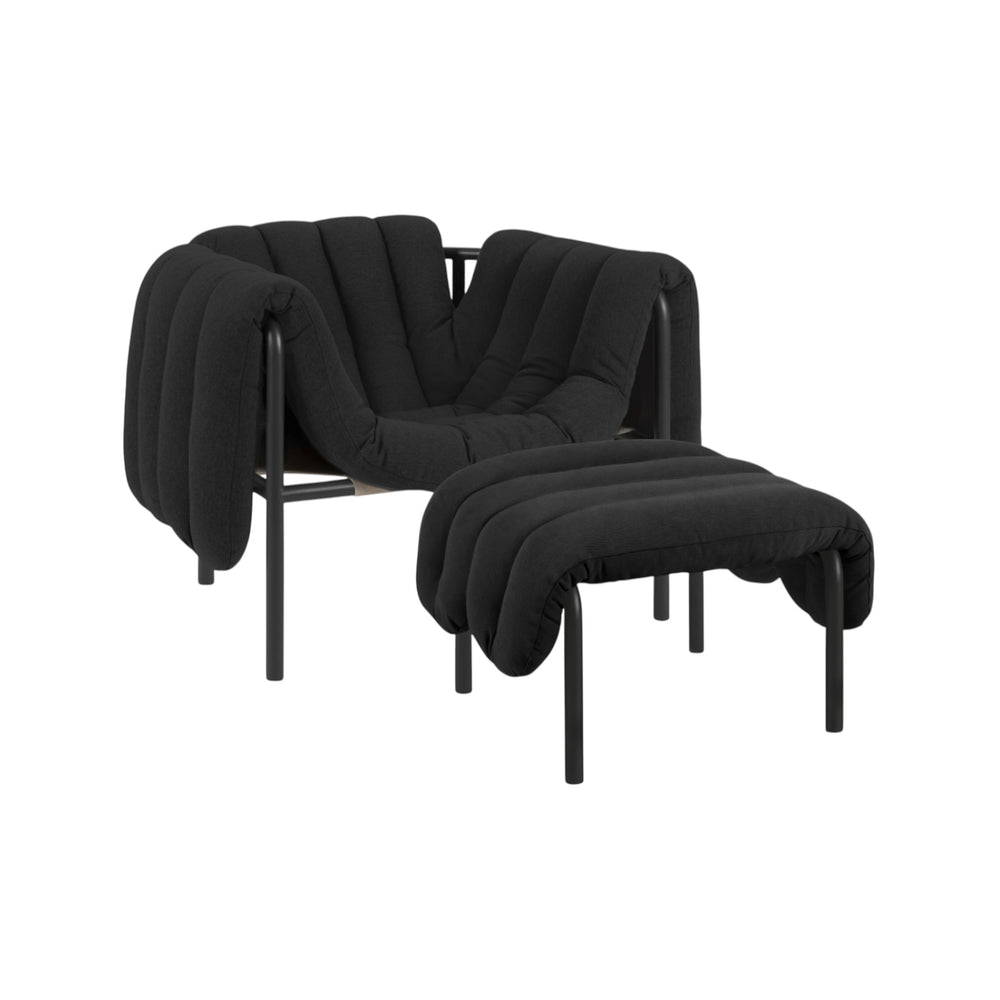 Puffy Lounge Chair + Ottoman