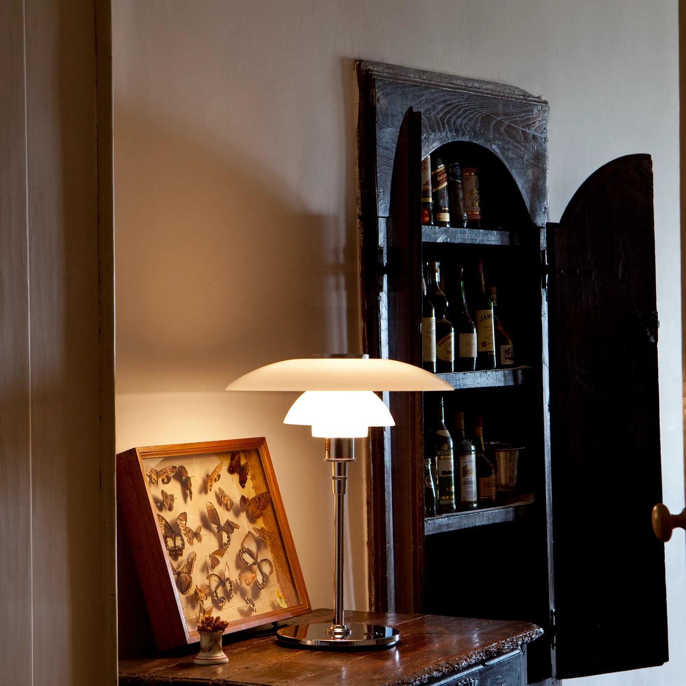 PH 4½-3½ Glas Tischleuchte