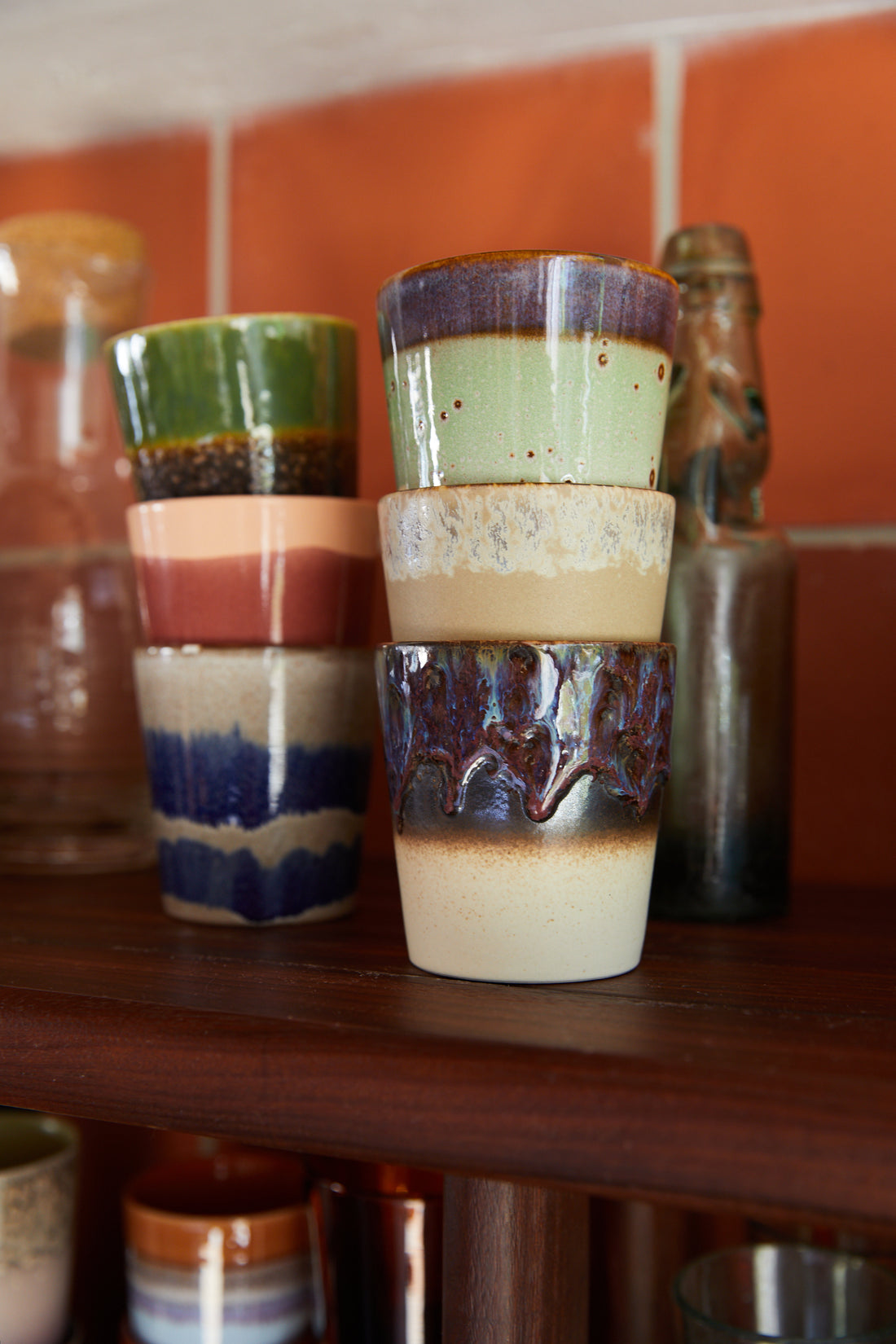 70s Ceramics – Kaffeebecher, Grounding (6er-Set)