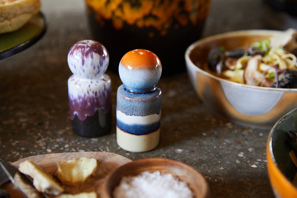 70s Ceramics – Salz- & Pfeffergefäße, Stargaze – HKLIVING – Ansicht 2